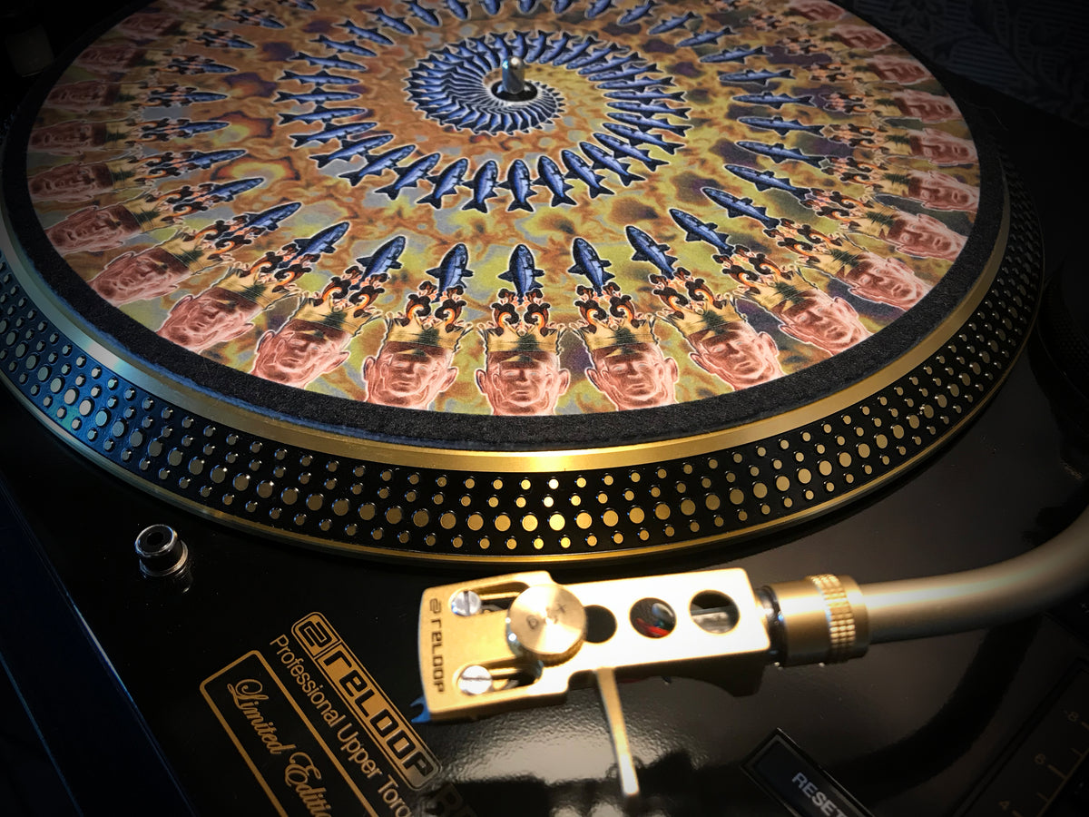 THE FISHER KING EARTH Zoetrope Felt Turntable Slipmat 12